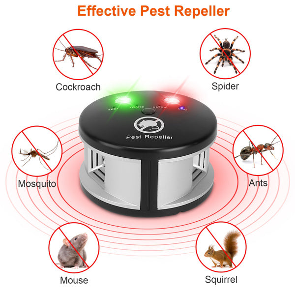 360 Degree Ultrasonic Pest Repellent, Electronic Plug-in Pest Control, Pursuer, Blocker